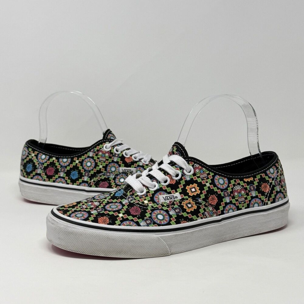 Vans Authentic Day Of The Dead Sugar Skull Sneakers Men’s 7.5 Women’s 9